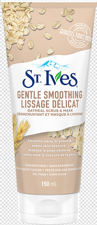 Oatmeal Gentle Smoothing Scrub  amp  Mask   St Ives Apricot Scrub  HD Png DownloadTransparent PNG