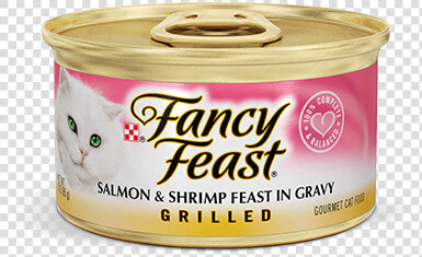 Grilled Salmon  amp  Shrimp Feast In Gravy Cat Food   Fancy Feast Salmon And Ocean Whitefish  HD Png DownloadTransparent PNG