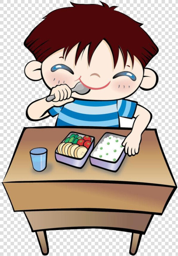 Student Eating Clip Art   Student Having Lunch Clipart  HD Png DownloadTransparent PNG