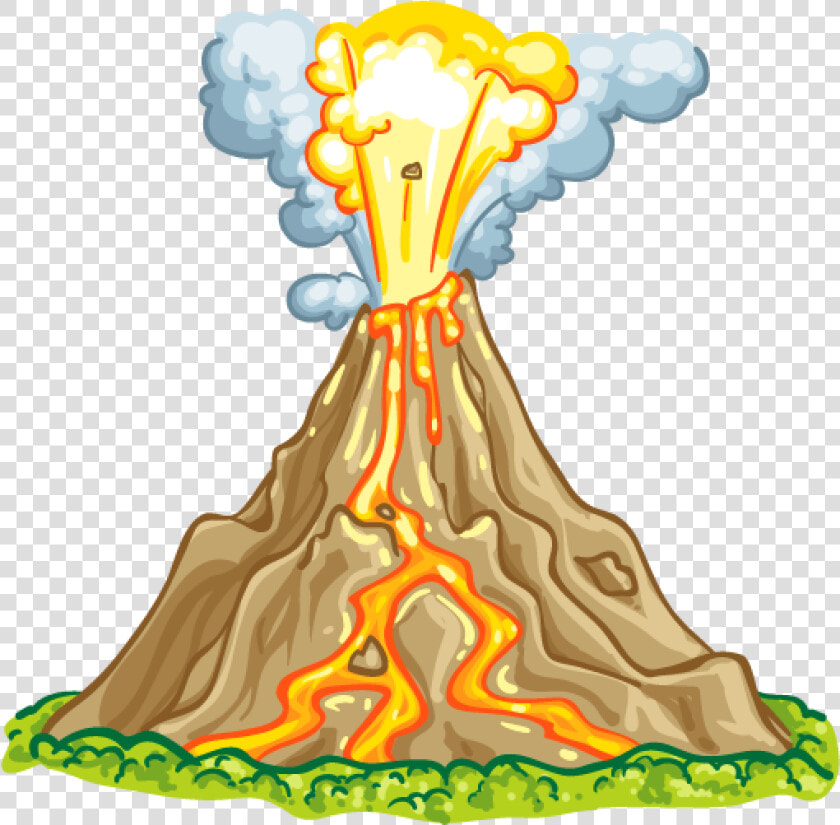 Volcano And Parts Png Clipart   Png Download   Volcanic Eruption Free Clipart  Transparent PngTransparent PNG