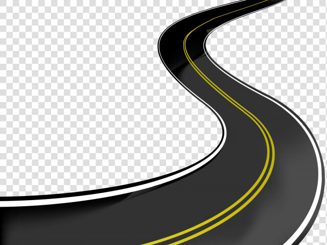 Highway Clipart Curve Road   Long Road Curved  HD Png DownloadTransparent PNG