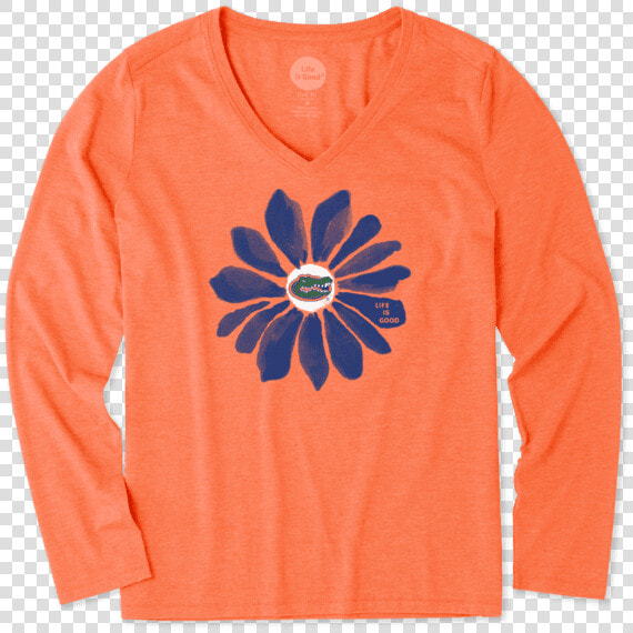 Women S Florida Gators Daisy Long Sleeve Cool Vee   Florida Gator Football Shirts Womens  HD Png DownloadTransparent PNG