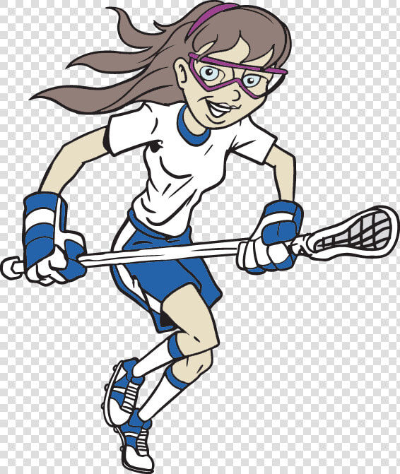 Youth Girls Summer Lacrosse Camp   Girl Playing Lacrosse Coloring Page  HD Png DownloadTransparent PNG