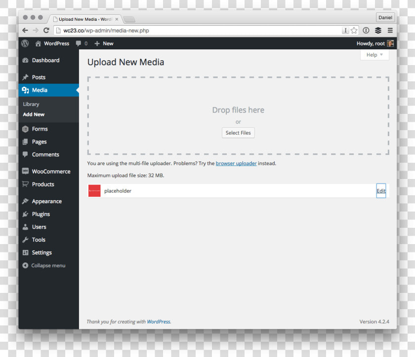 Upload Custom Placeholder   Edit Category Page In Wordpress  HD Png DownloadTransparent PNG