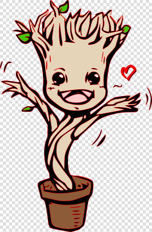 Baby Groot Coloring Pages Clipart   Png Download   Groot Colouring Pages  Transparent PngTransparent PNG