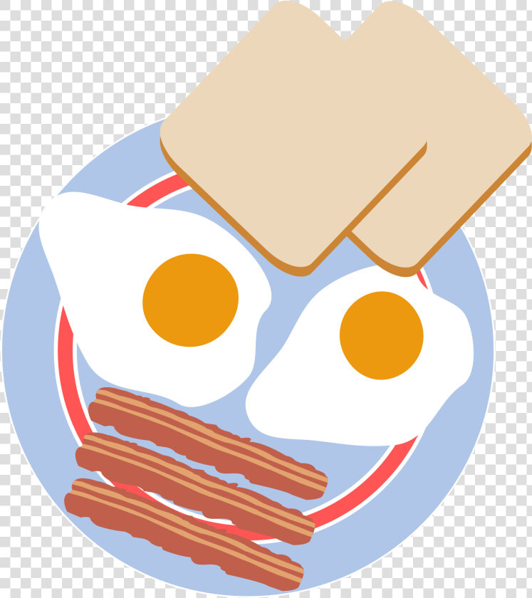 This Free Icons Png Design Of Bull S Eye Eggs With   Bacon Eggs And Toast Transparent  Png DownloadTransparent PNG