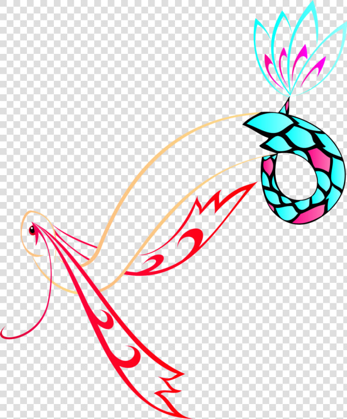 Color Milotic By  argentine123  mauuu Taruh Di Lengan   Milotic Tattoo  HD Png DownloadTransparent PNG