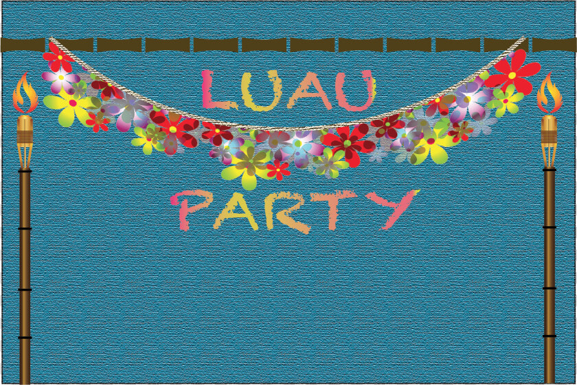 Hawaiian Luau Themed Birthday Party For Kids   Banner  HD Png DownloadTransparent PNG