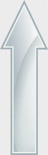 Glossy White Arrow Vector Drawing   Flèche Blanche  HD Png DownloadTransparent PNG