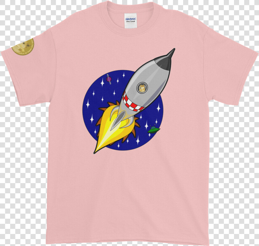 Dogecoin So Rocket T shirt   Space Rocket Clipart  HD Png DownloadTransparent PNG