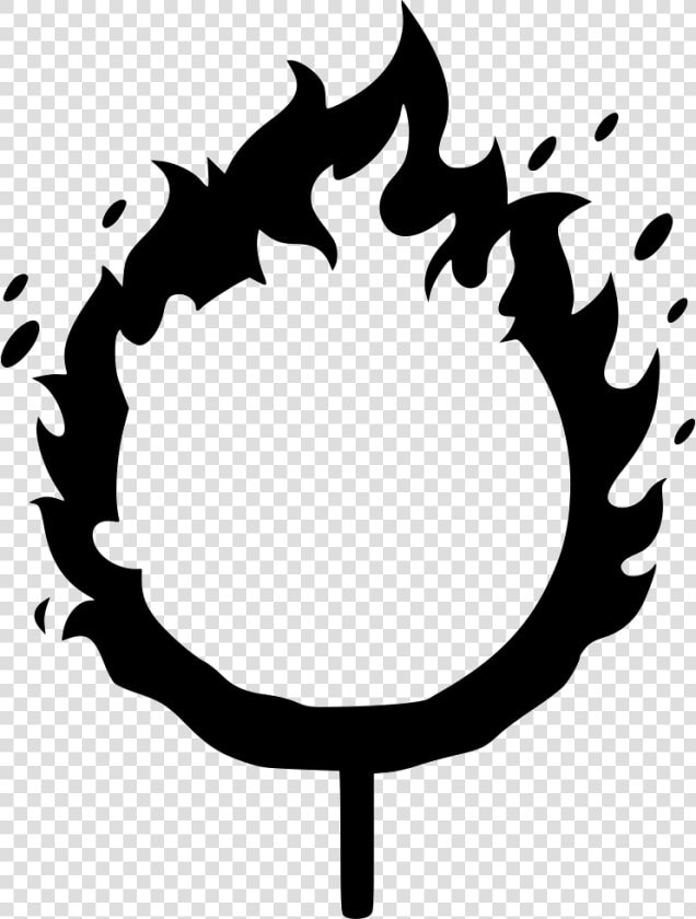 Fire Hoop   Fire Hoop Silhouette  HD Png DownloadTransparent PNG