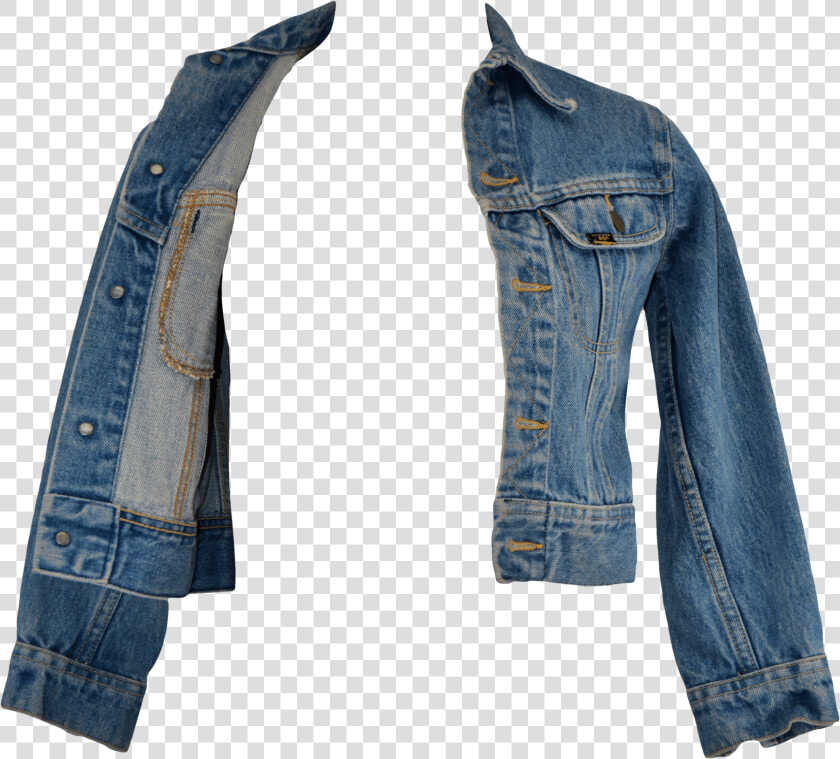 Cropped Medium Wash Denim Jacket By Lee  HD Png DownloadTransparent PNG