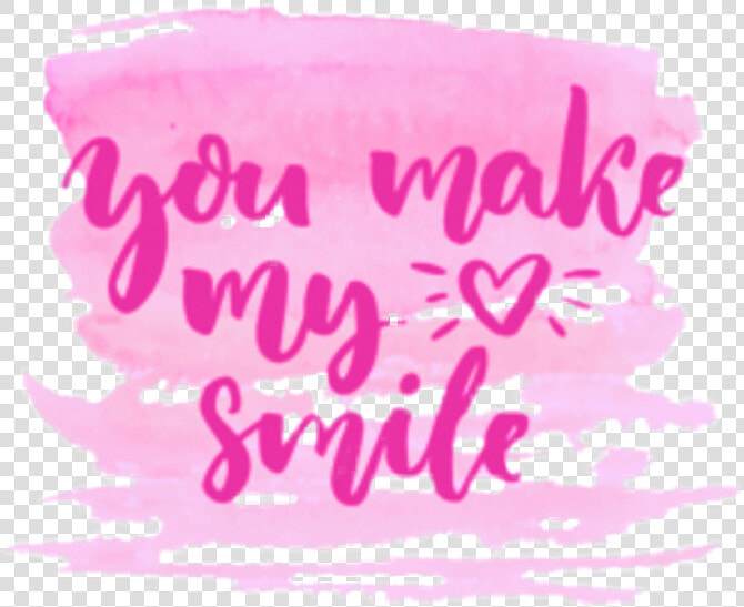  you  make  my  heart  smile  pink  font  calligraphy   Calligraphy  HD Png DownloadTransparent PNG