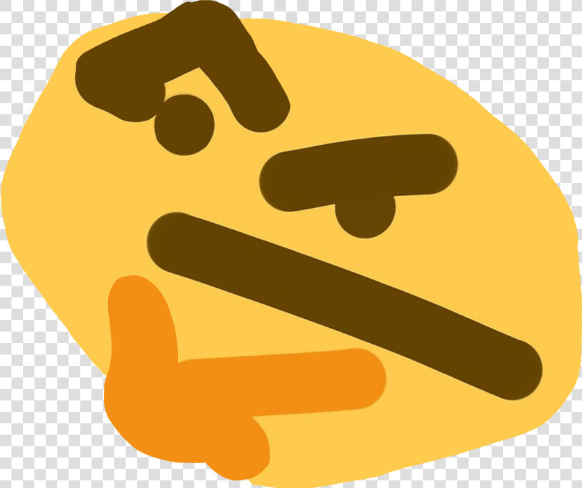  thonk  thonking   Dank Emoji  HD Png DownloadTransparent PNG