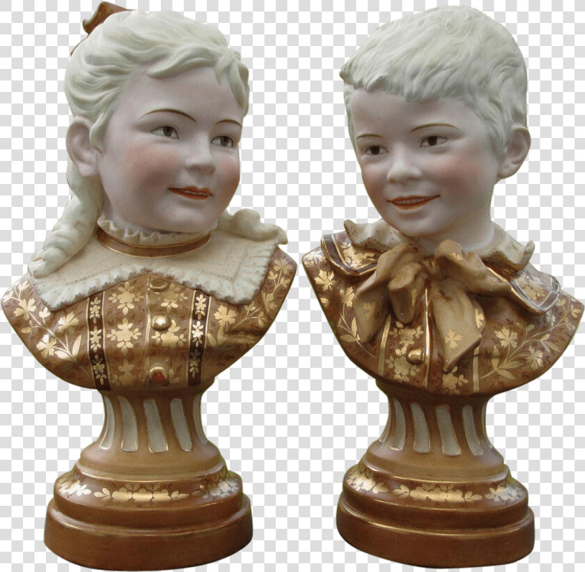 Pair Of Victorian Busts   Bust  HD Png DownloadTransparent PNG