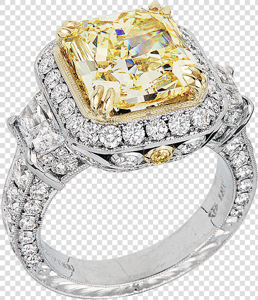 Yellow Diamond Ring   Jack Kelege Yellow Diamond Ring  HD Png DownloadTransparent PNG