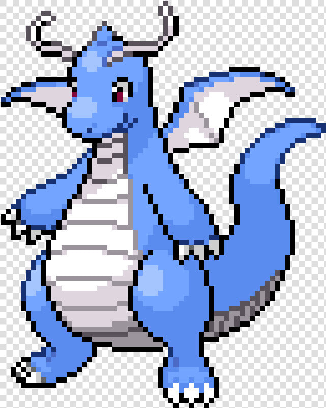 Transparent Dragonite Png   Pokemon Pixel Art Dragonite  Png DownloadTransparent PNG