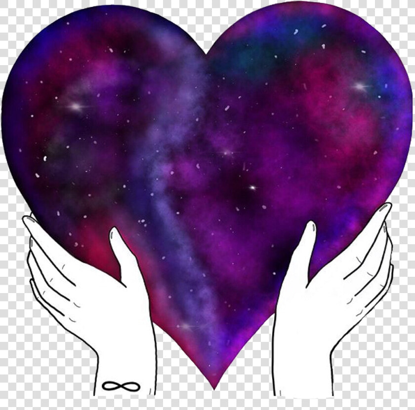 Heart Earth Moon Sky Infinity Love Hands Hand Freetoedi   Drawing Heart With Earth  HD Png DownloadTransparent PNG