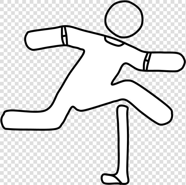 Hurdler  Hurdle  Black And White   Line Art  HD Png DownloadTransparent PNG