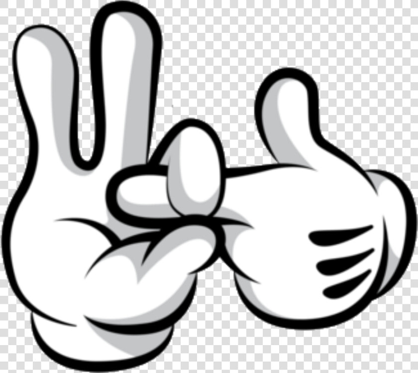 Drawn Hand Gesture Mickey   Mickey Mouse Hand Signs Sex  HD Png DownloadTransparent PNG