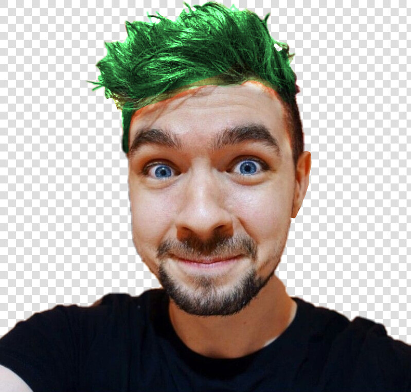 Jacksepticeye With Green Hair As Always   Coffee Bean Jacksepticeye  HD Png DownloadTransparent PNG