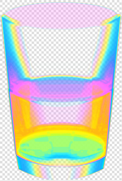  glass  transparent  holographic  holo  rainbow  drink   Pint Glass  HD Png DownloadTransparent PNG