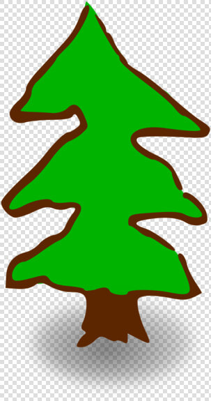 Fir pine Family christmas Decoration   Small Pine Tree Cartoon  HD Png DownloadTransparent PNG