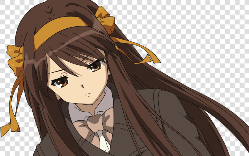 Transparent Haruhi Suzumiya Png   Anime Character Pic Transparent  Png DownloadTransparent PNG