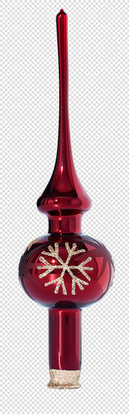 Tree topper Red With Golden Stars And Flakes   Body Jewelry  HD Png DownloadTransparent PNG