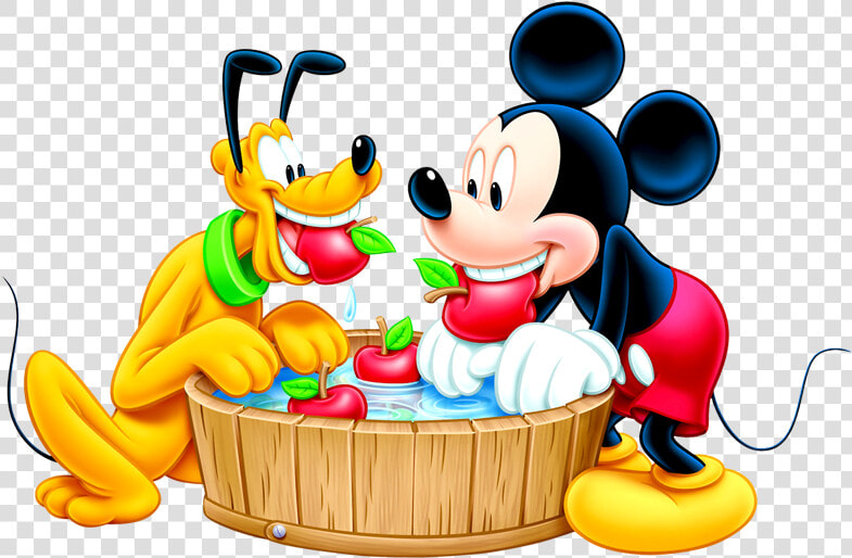 Goofy Mickey Mouse Transparent Image   Bobbing For Apples Cartoon  HD Png DownloadTransparent PNG