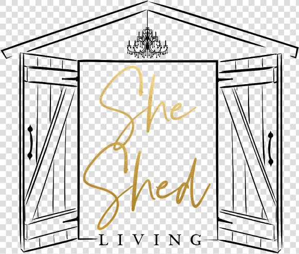 She Shed Living   She Shed In Line Art  HD Png DownloadTransparent PNG