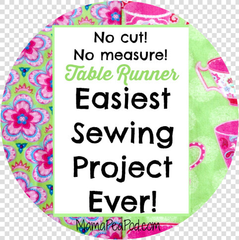 Pin It Easiest Sewing Project Ever   Circle  HD Png DownloadTransparent PNG