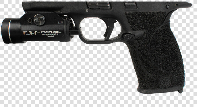 Stippled Smith And Wesson M amp p With Streamlight Tlr 1   Nightstick Twm 350  HD Png DownloadTransparent PNG