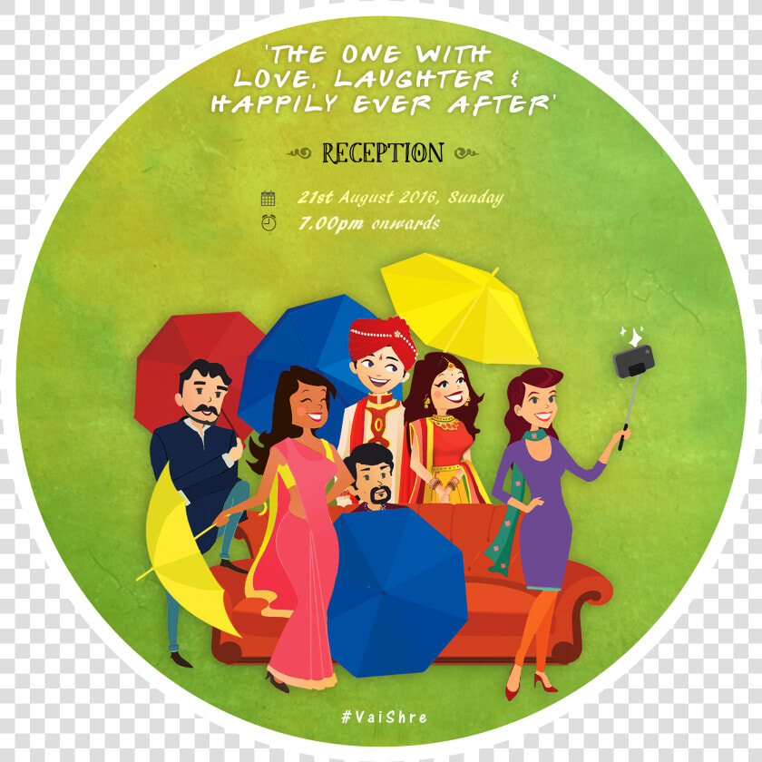 Remember The Dvds And Cds We Used To Watch The Episodes   Friends Indian Wedding Cartoon  HD Png DownloadTransparent PNG