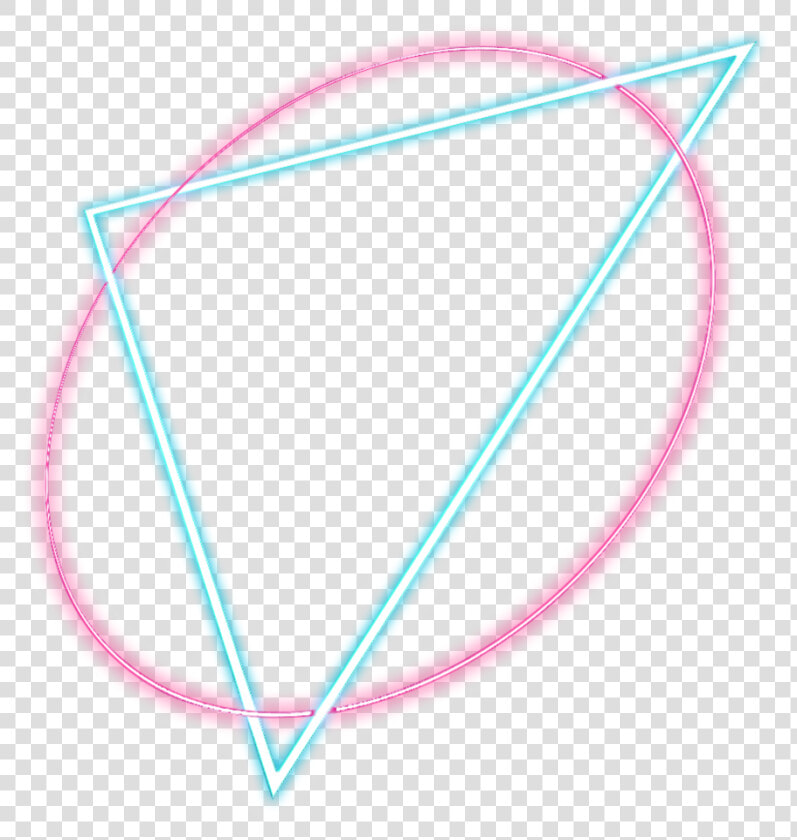  circle  neon  glow  effect  neoneffect  border  triangleart   Picsart Neon Glowing Effect  HD Png DownloadTransparent PNG