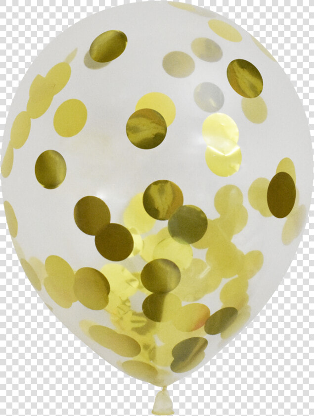 Clear Balloons With Gold Confetti   Clear Balloon Png Transparent  Png DownloadTransparent PNG