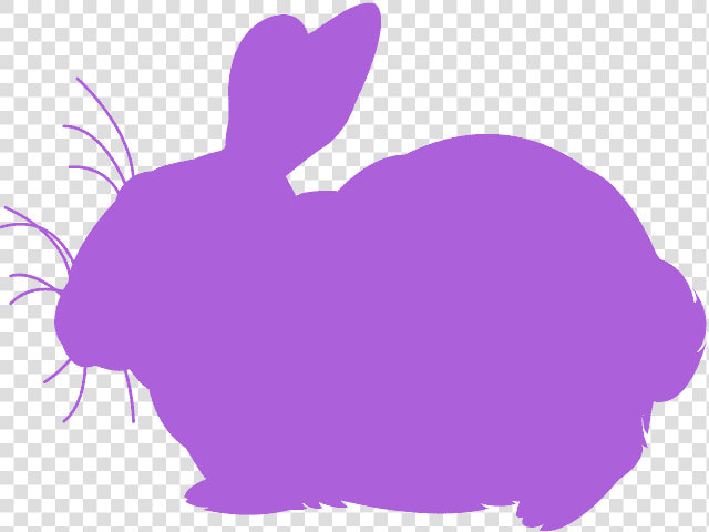 Clipart Solid Color Silhouette Bunnies  HD Png DownloadTransparent PNG