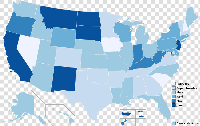 2016 Democrat Primary Dates Usa W Territories   Gay Marriage Legal 2018  HD Png DownloadTransparent PNG