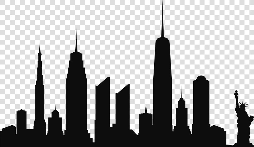 Paris Clipart Skyline   Nyc Skyline Silhouette Png  Transparent PngTransparent PNG