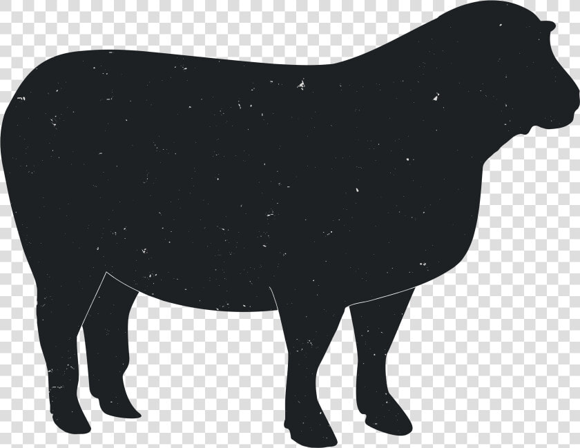 Cattle Silhouette Silhouettes Transprent Png Free Download   Sheep Silhouette Transparent  Png DownloadTransparent PNG