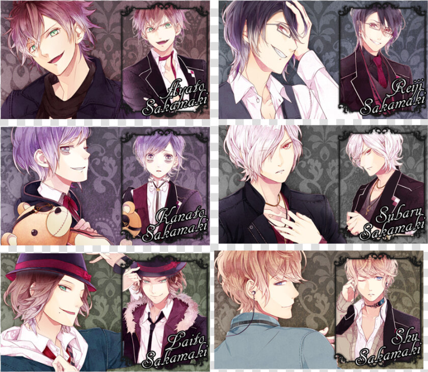 Diabolik 恋愛中 Psp 壁紙 Set 3 によって Sindia64 D5np62x   Anime Diabolik Lovers Names  HD Png DownloadTransparent PNG