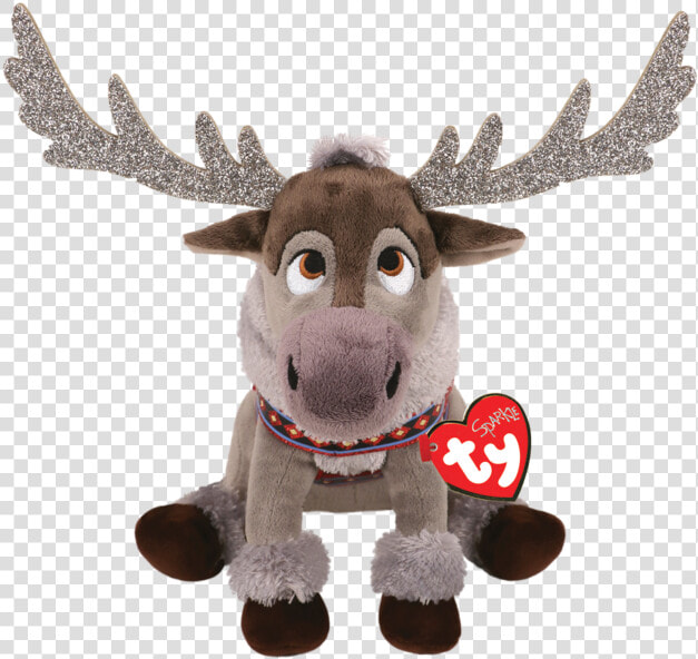 Frozen 2 Sven Reindeer Medium Sparkle Beanie Babies   Sven Frozen Ty  HD Png DownloadTransparent PNG