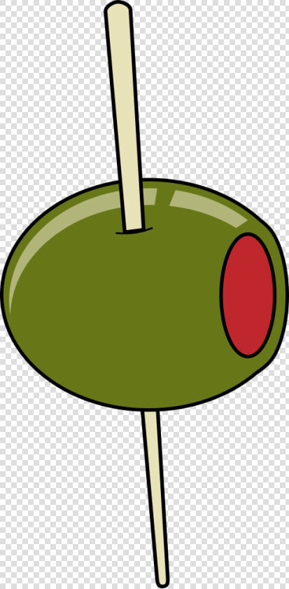 Green Olive On A Toothpick   Olive Clip Art  HD Png DownloadTransparent PNG