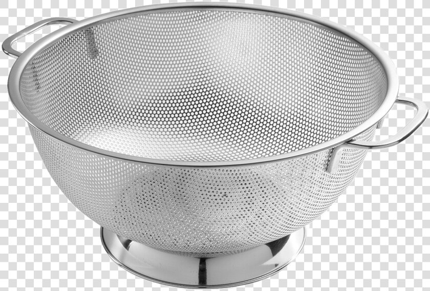 Colander   Stainless Steel Rice Strainer  HD Png DownloadTransparent PNG