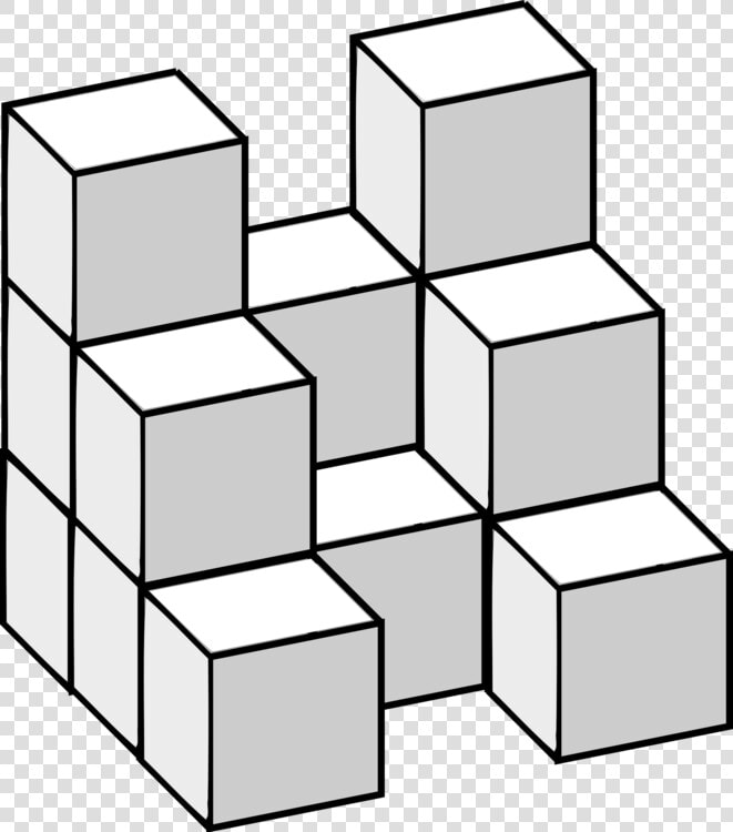 Line Rectangle Geometry Prism   Three Dimensional Tetris Jigsaw  HD Png DownloadTransparent PNG