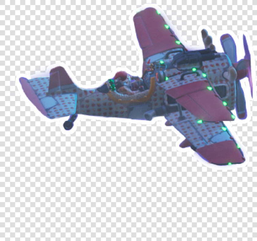 Fortnite Airplane Christmas Santa   Propeller driven Aircraft  HD Png DownloadTransparent PNG