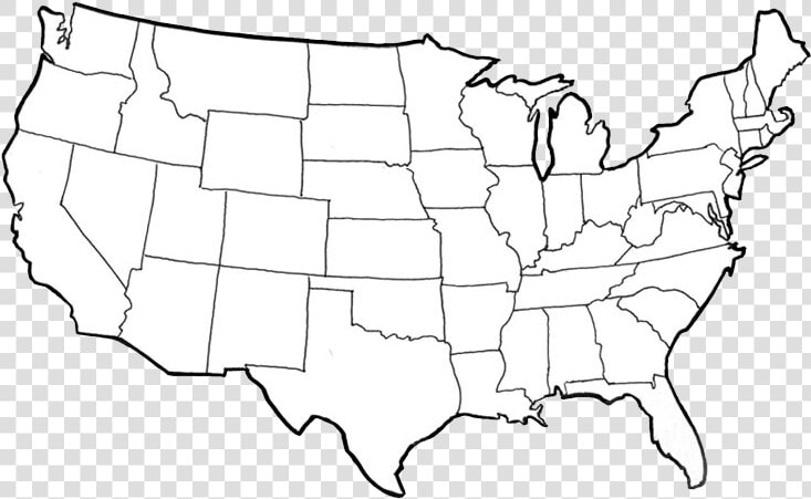 Precios Y Días De Remate   Black Map Of Us  HD Png DownloadTransparent PNG