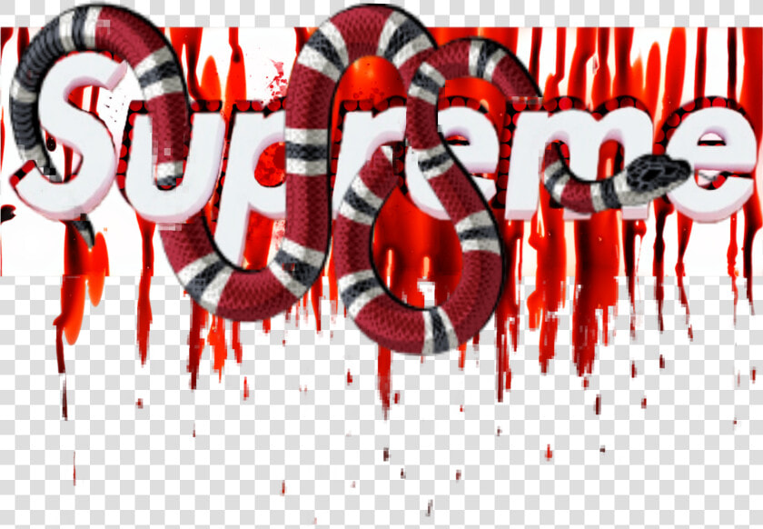  supreme  gucci  blood  bloody  snake  guccisnake  bape   Illustration  HD Png DownloadTransparent PNG