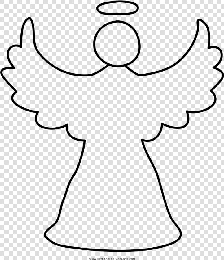 Christmas Angel Coloring Page   Drawing Christmas Angel  HD Png DownloadTransparent PNG