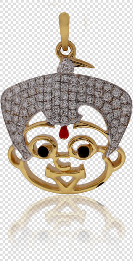 Cute Chota Bheem Gold Pendant   Locket  HD Png DownloadTransparent PNG